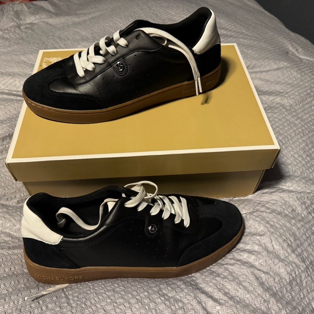 Michael Kors Black and White Sneakers